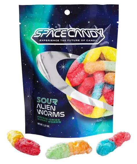 3 Pack Sour Freeze Dried Gummy Worms The Classic Creepy Crawlers With A