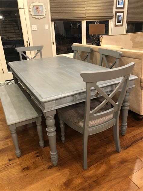 Chalk Paint Dining Table Before And After Custom Paint