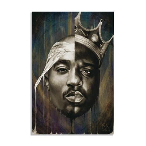 Tupac and Biggie Smalls Rap Legend Poster – Aesthetic Wall Decor