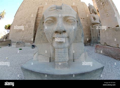 Statue Of Ramses Ii With His Daughter Meritamen Karnak Temple Complex Unesco World Heritage