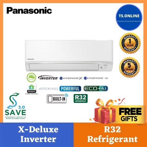 FREE SHIPPING Panasonic X Deluxe Inverter R32 Series Air Conditioner