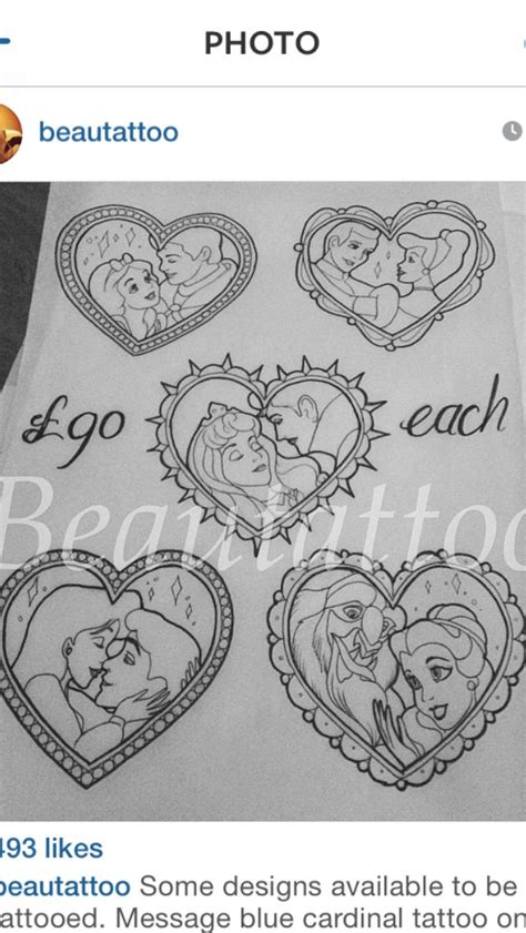 Pin by Keely Williams on Tattoos | Disney tattoos, Disney couple ...