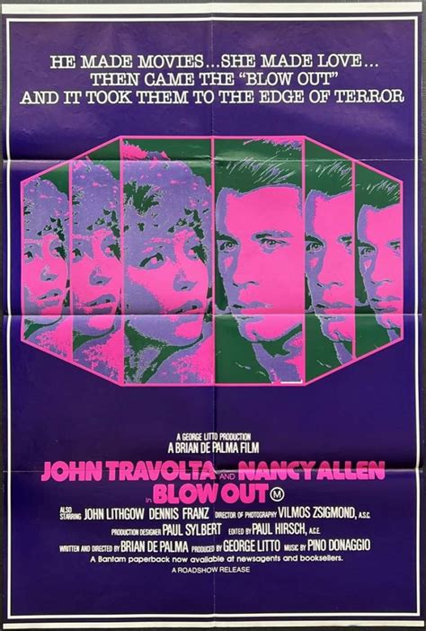 All About Movies - Blow Out Movie Poster Original One Sheet John Travolta Nancy Allen Brian De Palma