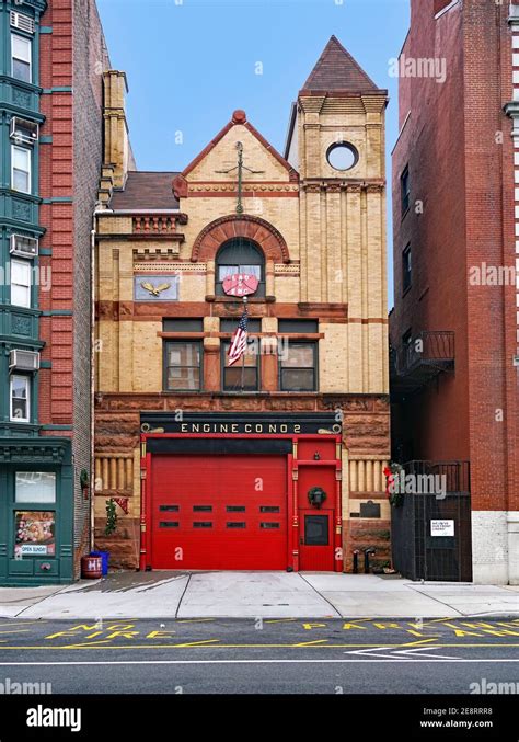 Hoboken Nj Usa December 28 2020 Historic Firehouse Built In 1890