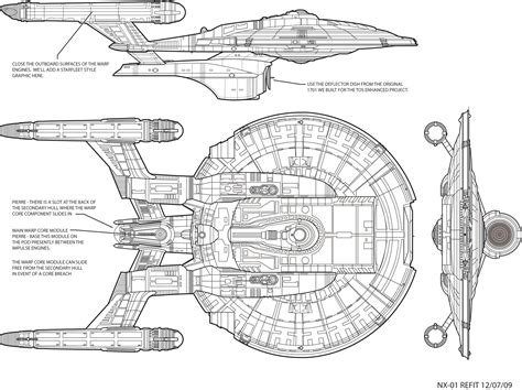 Star Trek Enterprise Drawing At Explore Collection