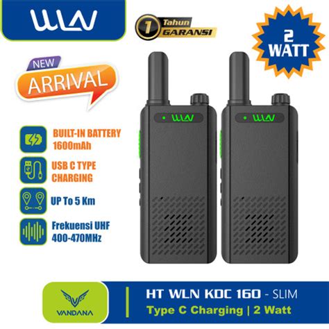 Jual Ht Walkie Talkie Wln Kdc Kd C Uhf Mhz Jakarta