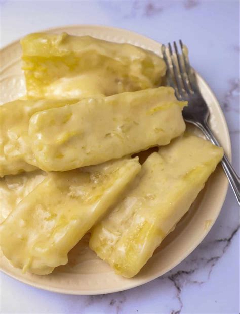 Boiled Cassava With Coconut Milk Ginataang Kamoteng Kahoy