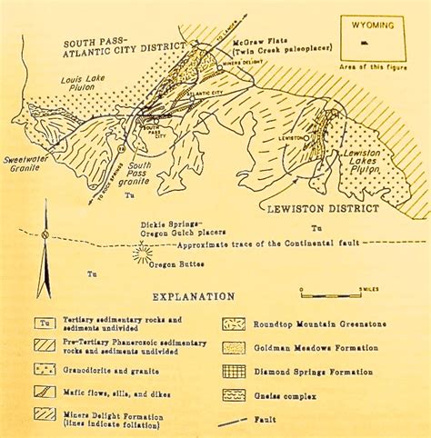 Gold Deposits at South Pass, Wyoming