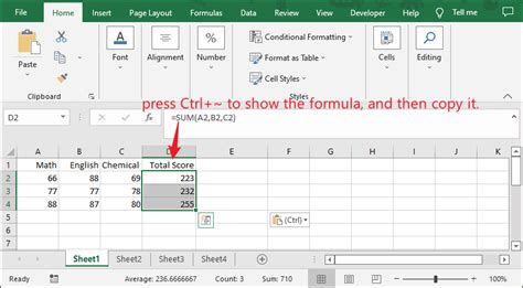 Ways To Show Formulas In Excel