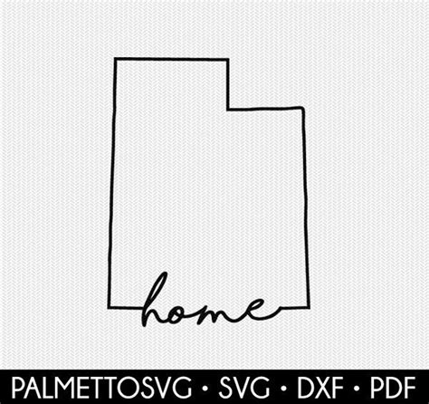 Utah Svg Utah Home Svg Utah Cut File Utah Dxf File Utah Etsy