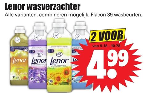 Lenor Wasverzachter Aanbieding Bij Dirk