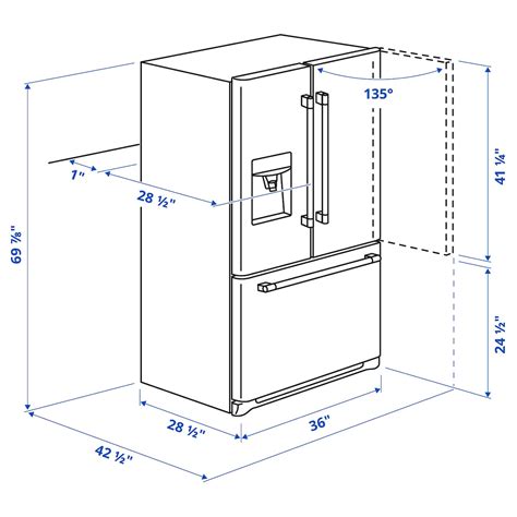 Refrigerator Sizes How To Measure Fridge Dimensions 54 Off