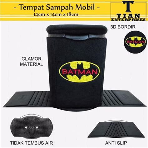 Jual Tempat Sampah Mobil Motif Batman Tong Sampah Car Dustbin