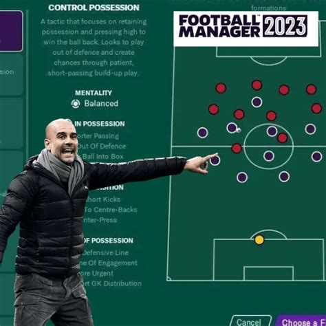 Implementing Dynamic Guardiola's Football Tactics In FM