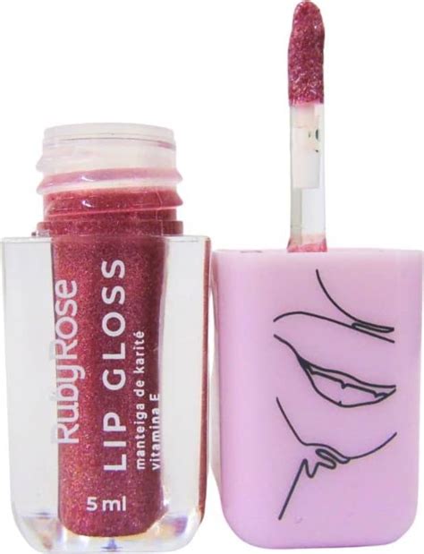 Kit Lip Gloss Ruby Rose 5ml C 6