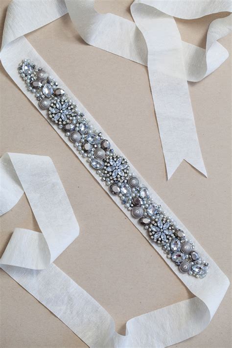 Learn How To Make This Chic Diy Rhinestone Bridal Sash