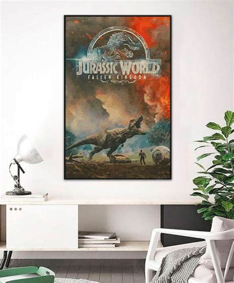 Jurassic Park Print Poster Wall Art Home Decor Great T Idea Etsy