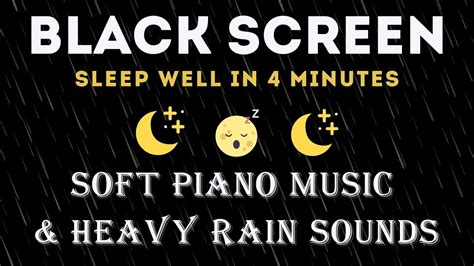 Relaxing Music And Rain Sound For Good Sleep In Minutes Black