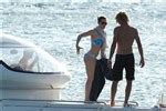 Jessica Biel On A Boat In A Thong Bikini