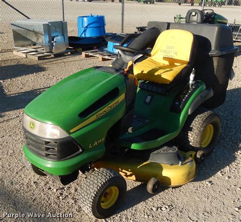 John Deere La145 Lawn Mower In Abilene Ks Item Dh0107 Sold Purple Wave