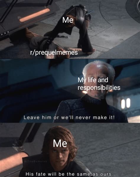 There's no time : r/PrequelMemes