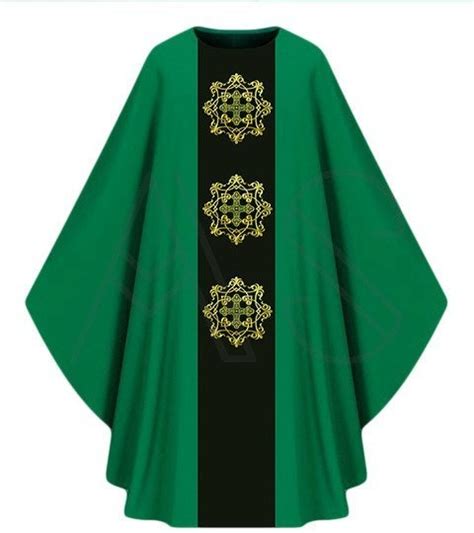 Gothic Chasuble G Az Green Unlined All Products Chasubles