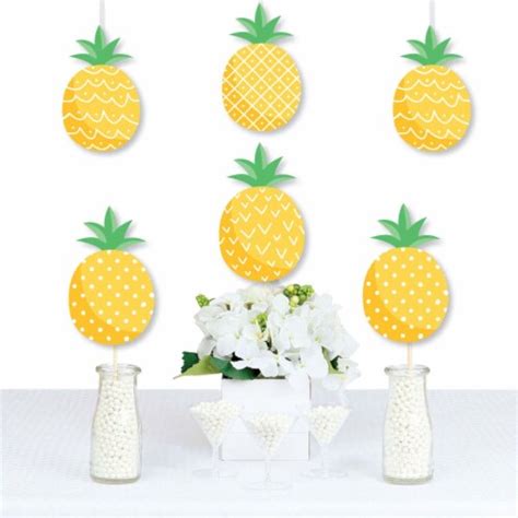 Big Dot Of Happiness Tropical Pineapple Decorations Diy Summer Party