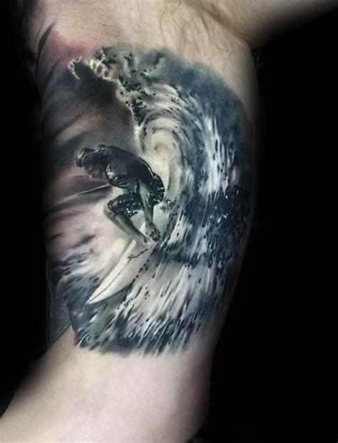 90 Surf Tattoos For Men Oceanic Design Ideas Surf Tattoo Tattoos