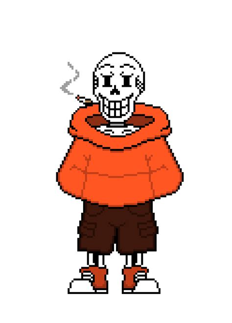 Pixilart Underswap Papyrus V By Kukisc