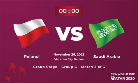 Poland VS Saudi Arabia Football MatchTemplate FIFA World Cup In Qatar