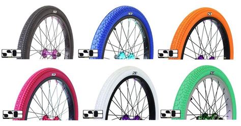 Savage Coloured Bmx Bike Tyres 20x 20 Or 20 X 2125 6 Colours Ebay