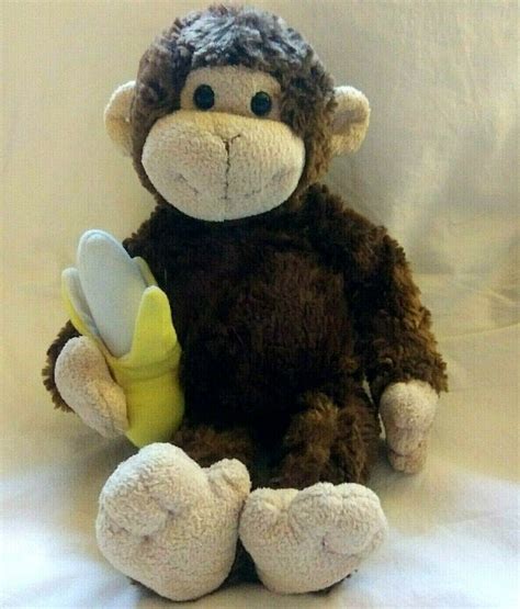 Gund Mambo Brown Monkey Plush Stuffed Animal 14 Tall Holding A Banana