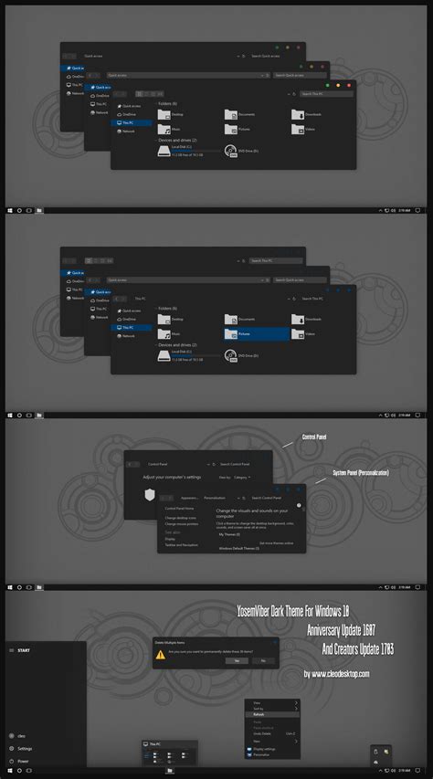 YosemViber Dark Theme For Windows 10 by Cleodesktop on DeviantArt