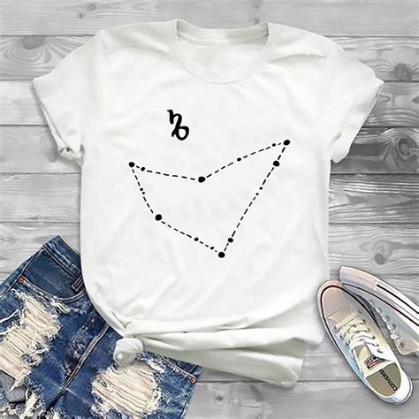 Capricorn Star Constellation T Shirt Astrology Horoscope Zodiac Shirt