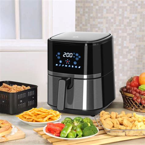 Llivekit Friteuse Sans Huile L W Air Fryer Friteuse Air Chaud