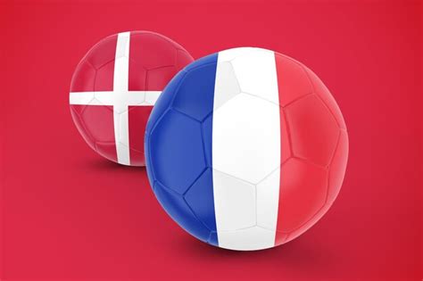 Premium Photo | France vs denmark match