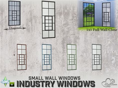 The Sims Resource Industry Windows Small Wall X Full Close