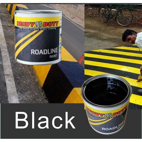 Black 1l Roadline Paint Road Marking Paints Single Pack