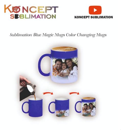 Round Ceramic Sublimation Blue Magic Mugs Color Changing Mugs Capacity