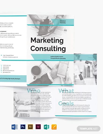 Consultant Brochure 18 Examples Illustrator Design Word Pages