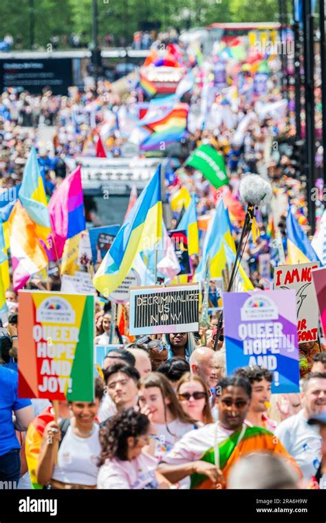 London, UK. 1st July, 2023. The annual Pride in London parade and ...