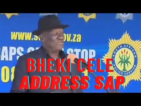 If You Can Hear How Bheki Cele Addresses Sap You Will Never Respect