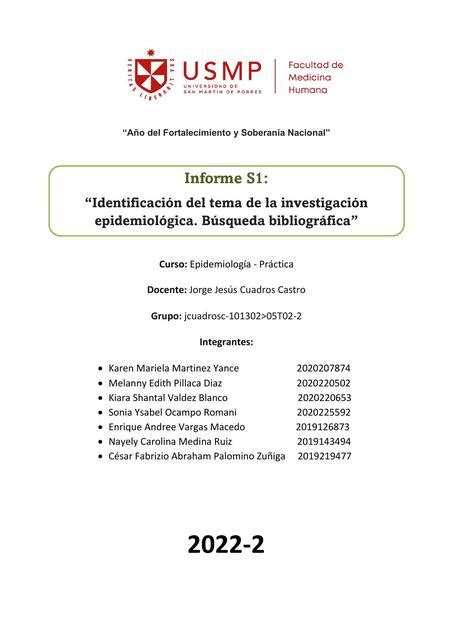 Identificación del tema de la investigación epidemiológica Búsqueda