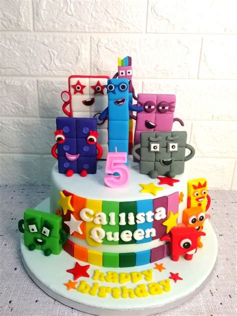 Number Blocks Cake | Cool birthday cakes, Diy birthday cake, Cake