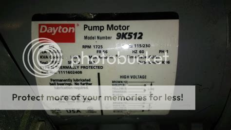 Can I Reverse This Dayton Pump Motor Model 9k512