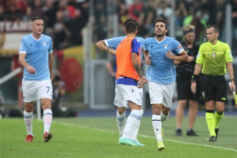 ITALIAN SERIE A CHAMPIONSHIP 2021 2022 FOOTBALL MATCH SS LAZIO VS AS