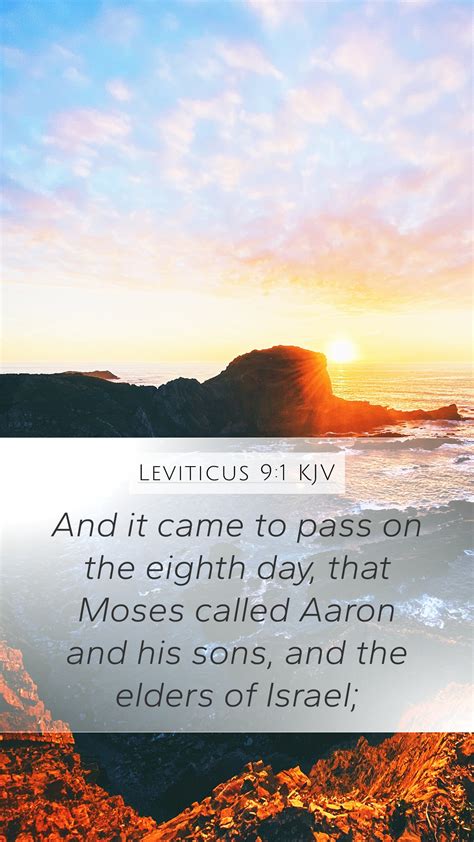 Leviticus Kjv Mobile Phone Wallpaper And It Came To Pass On The