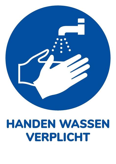 Pictogram Handen Wassen Verplicht