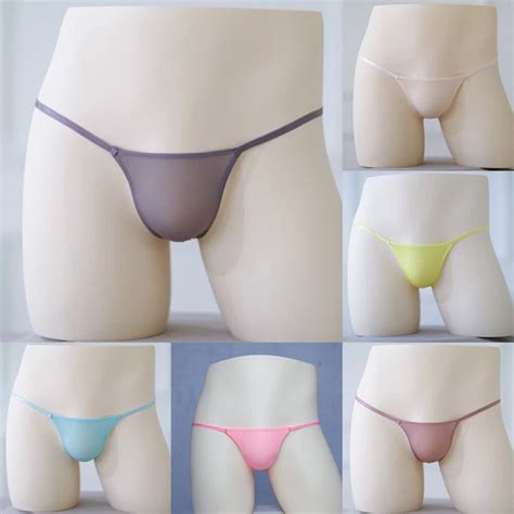 ICE SILK G String Thong Bikini Underwear For Men Sexy And Translucent