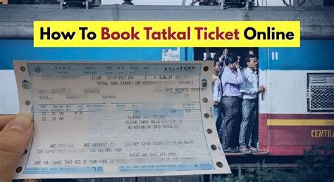 book tatkal ticket    steps  book train